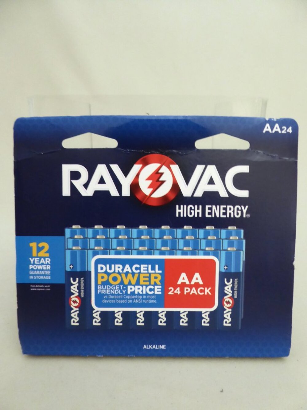 NEW AA 24 PACK RAYOVAC HIGH ENERGY ALKALINE BATTERIES (EXPIRE 2037)